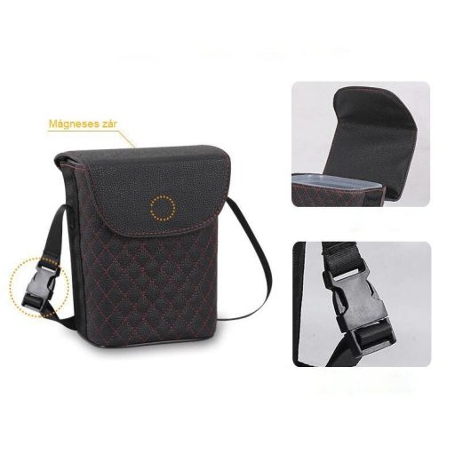 Elegáns autós tároló, szemetes