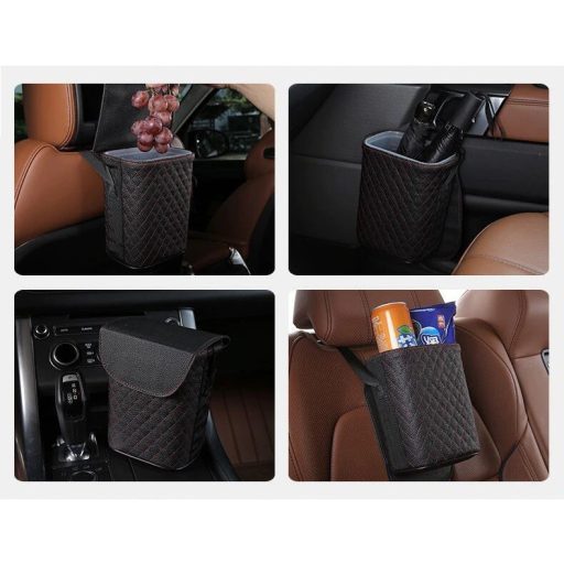 Elegáns autós tároló, szemetes