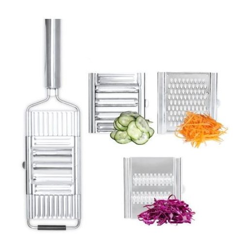 Reszelő, szeletelő 3 cserélhető betéttel