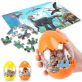 Dinós puzzle tojásban