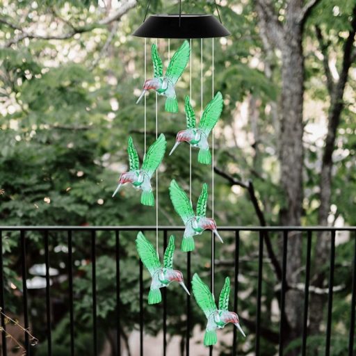 Kolibris világító szélcsengő