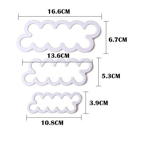 Rózsakészítő forma tortadekorációhoz (3 db)