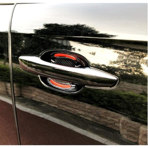 Karcolásvédő fólia autófogantyú alá, piros-fekete