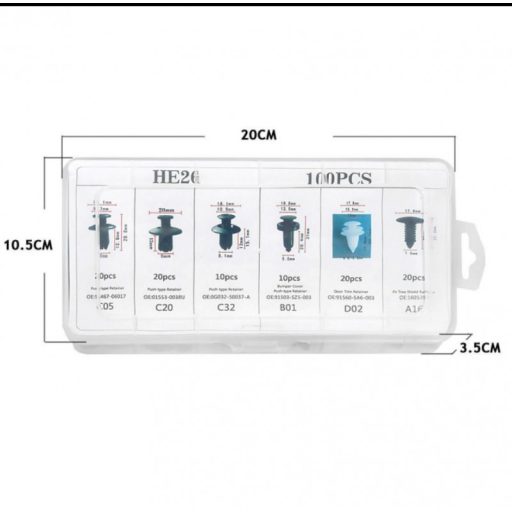 100db-os Autó patent szett