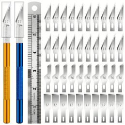   Precíziós kézműves kés készlet, 40 db tartalék pengével