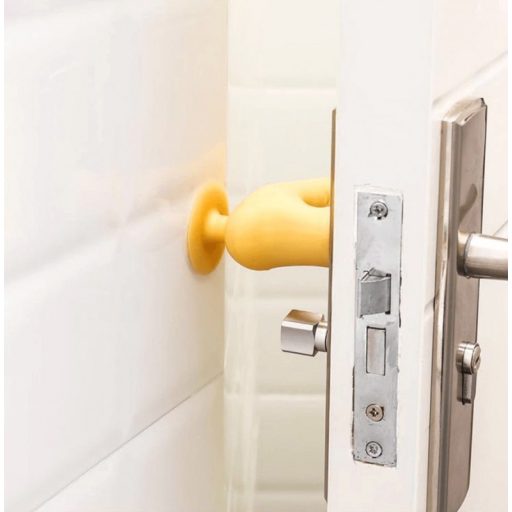 Kilincsvédő szilikon ajtóütközővel