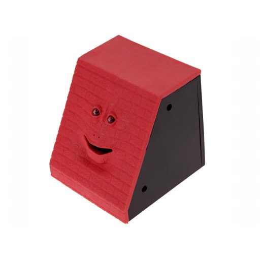 Pénzevő persely arckifejezéssel