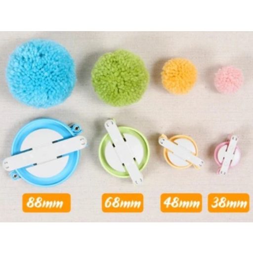 Pompom készítő szett - 4 db-os