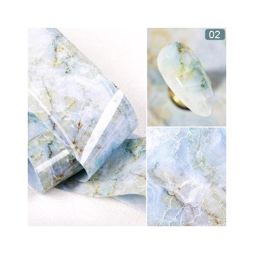 Márvány mintás körömfólia-tekercs