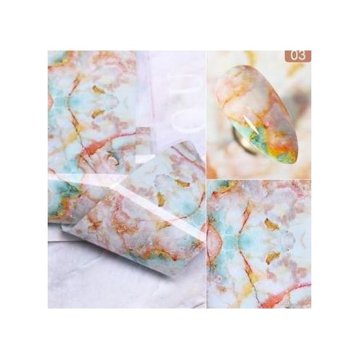 Márvány mintás körömfólia-tekercs