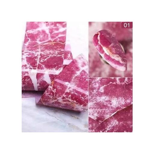 Márvány mintás körömfólia-tekercs