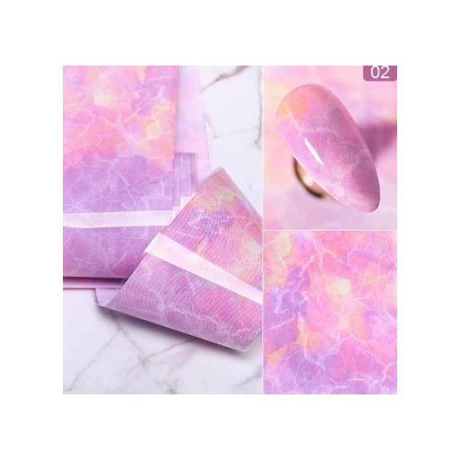 Márvány mintás körömfólia-tekercs