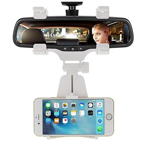 Visszapillantóra helyezhető telefontartó