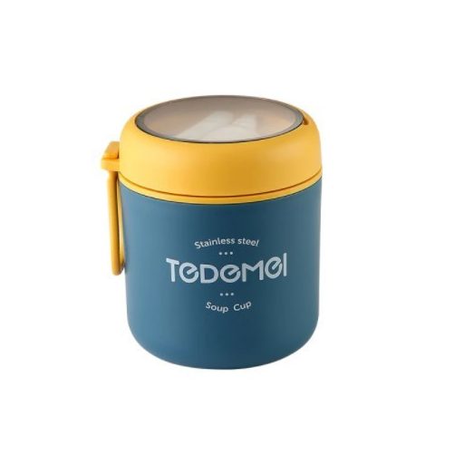 Rozsdamentes ételhordó termosz kanállal