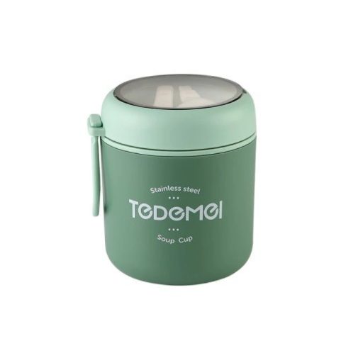 Rozsdamentes ételhordó termosz kanállal