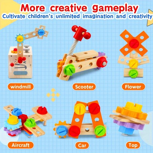 29 darabos Fa Barkácskészlet gyerekeknek