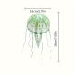   Medúza akvárium dekoráció, fluoreszkáló világító szilikon medúza dekoráció