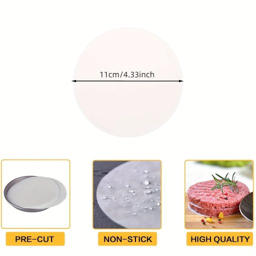 100 darab nem tapadó pergamen papír kör hamburger pogácsához