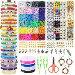   7200 db gyöngyökből készült karkötőkészítő készlet