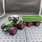 Élethű 42cm-es Farm Traktor Játékkészlet Pótkocsival