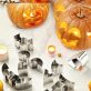   10 darabos Halloween tökfaragó rozsdamentes acél formakészlet - Tökéletes DIY sütéshez és díszítéshez - Alkalmas különböző tök méretekhez - Márka: Sinzaz