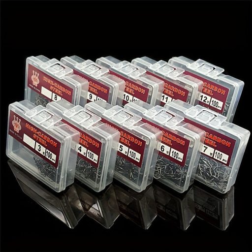 100db Magas Széntartalmú Acél Körkörös Horog szett