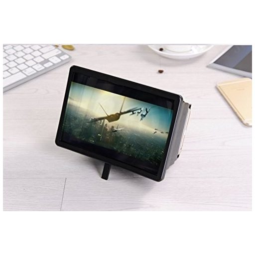 Teleszkópos mobiltelefon kijelző nagyító - Fekete