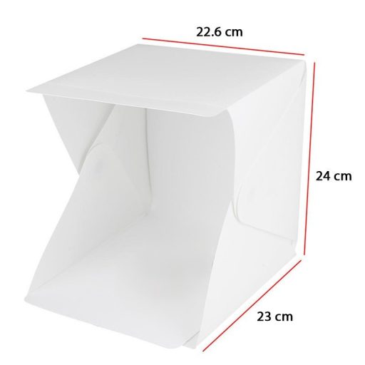 Fotódoboz, fotósátor, összecsukható mini fotó stúdió