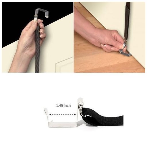 Ajtóra akasztható pánt, táskarendező