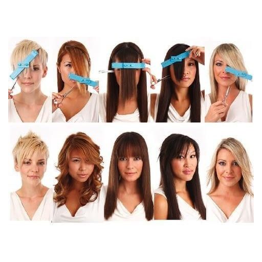 Hajvágást segítő vonalzó