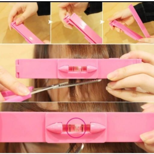 Hajvágást segítő vonalzó