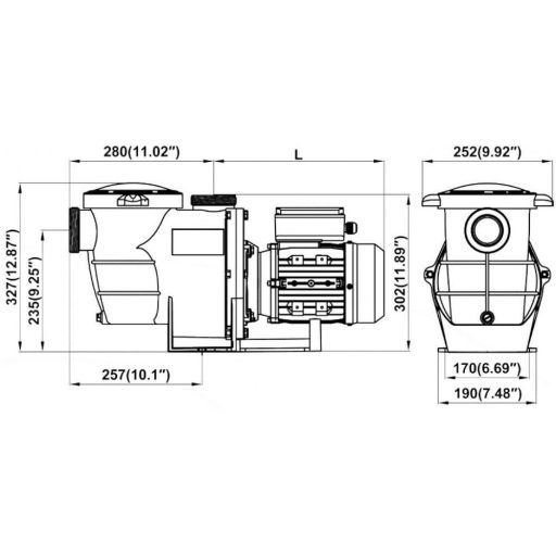 Basic előszűrős medence szivattyú  22m3/h
