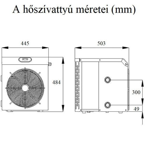 EraSpa Fairland Mini SHP05 medence hőszivattyú, 5.8 kW
