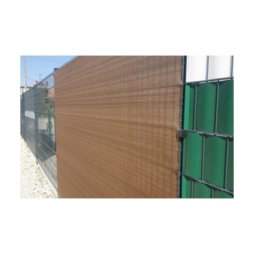 Árnyékoló háló medence fölé, kerítésre, BROWNTEX  1x50 m barna 90%-os takarás