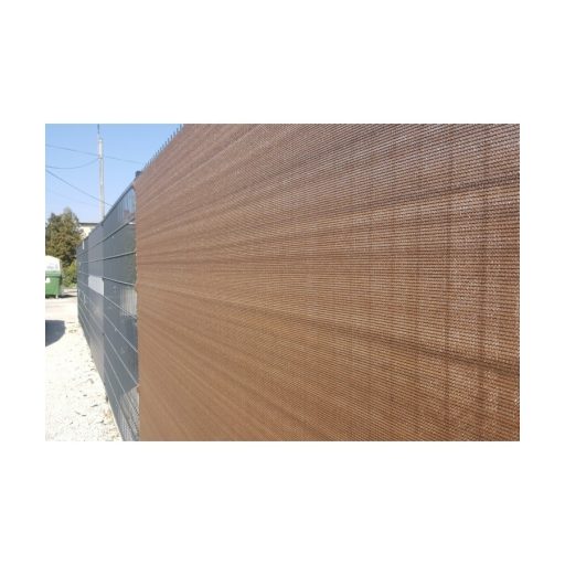 Árnyékoló háló medence fölé, kerítésre, BROWNTEX  1x50 m barna 90%-os takarás