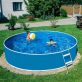   Medence belső fólia, Lagoon, fémpalástos medencékhez, kör alakú, 0.40 mm vastag, D3.0 x 0.9 m, kék
