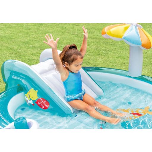 INTEX 57165 Gator play center felfújható gyermekmedence, 2,01 x 1,70 x 0,84 m