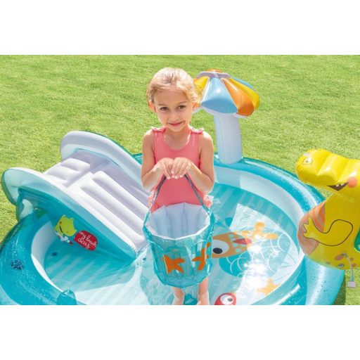 INTEX 57165 Gator play center felfújható gyermekmedence, 2,01 x 1,70 x 0,84 m