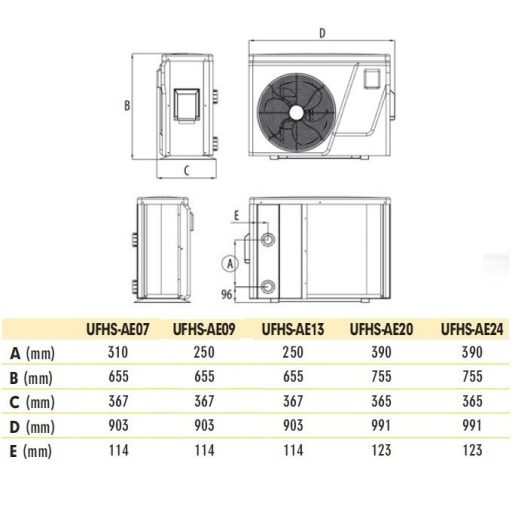 Aquark ELITE Inverter medence hőszivattyú 9 kW