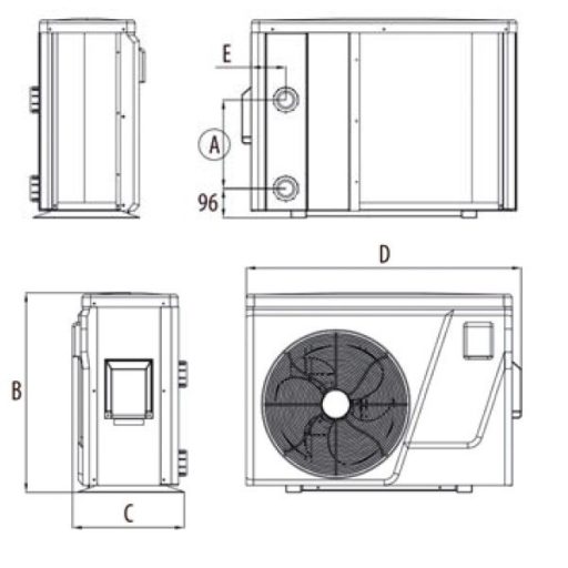 Aquark ELITE Inverter medence hőszivattyú 9 kW