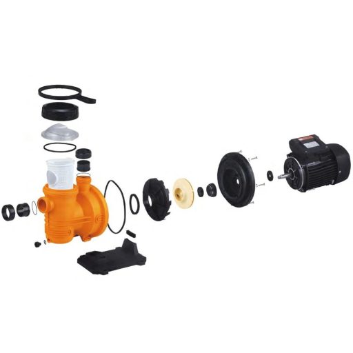 Orange előszűrős medence szivattyú, 13m3/h
