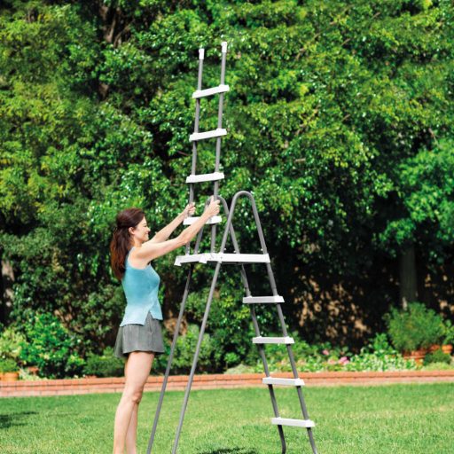 INTEX Biztonsági medence létra 4 fokos 132cm magas medencékhez (28077)