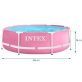 INTEX Metal medence 244 x 76 cm, rózsaszín (28290)