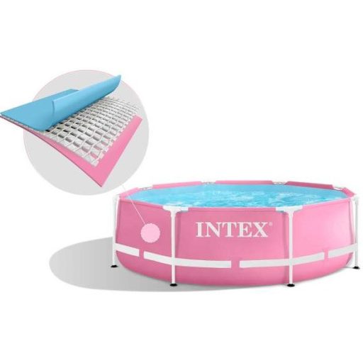 INTEX Metal medence 244 x 76 cm, rózsaszín (28290)