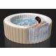 INTEX PureSPA Sahara Tan jacuzzi, 4 személyes, kerek, D196 x 71 cm, bézs / fehér (28426)