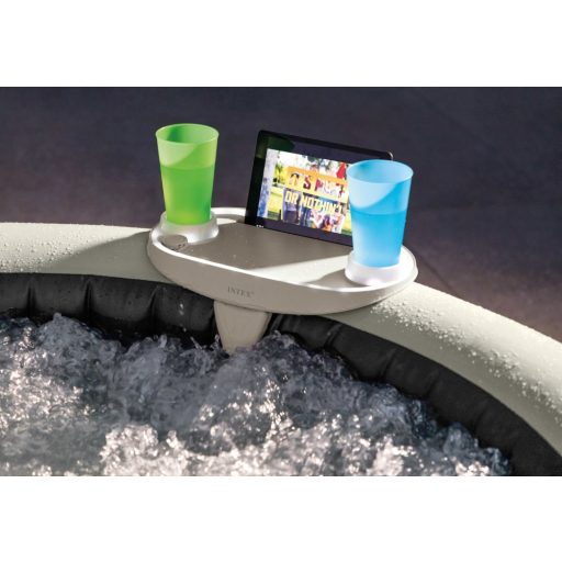 INTEX PureSPA jacuzzi pohártartó, LED világításal, telefon és tablet tartóval (28520)