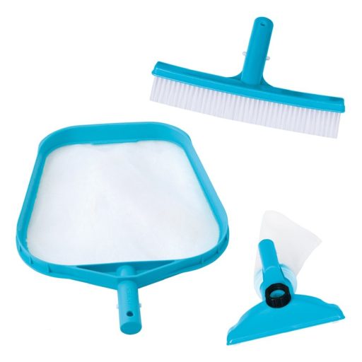 INTEX medence tisztító szett, fölöző háló, ventúri porszívófej, kefe (29056)