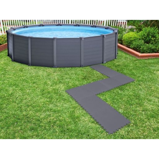 INTEX medence szőnyeg, 5mm, 2 m2/csomag, szürke (29084)
