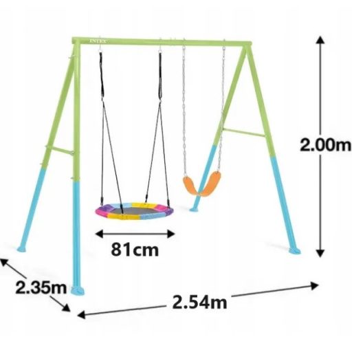 INTEX Kerti fészekhinta - hinta, 267 x 254 x 211 cm (44125)