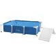 INTEX Rectangular Frame Pet Pool Set kisállat medence szett, rámpával, 229 x 152 x 45.7 cm (48404)